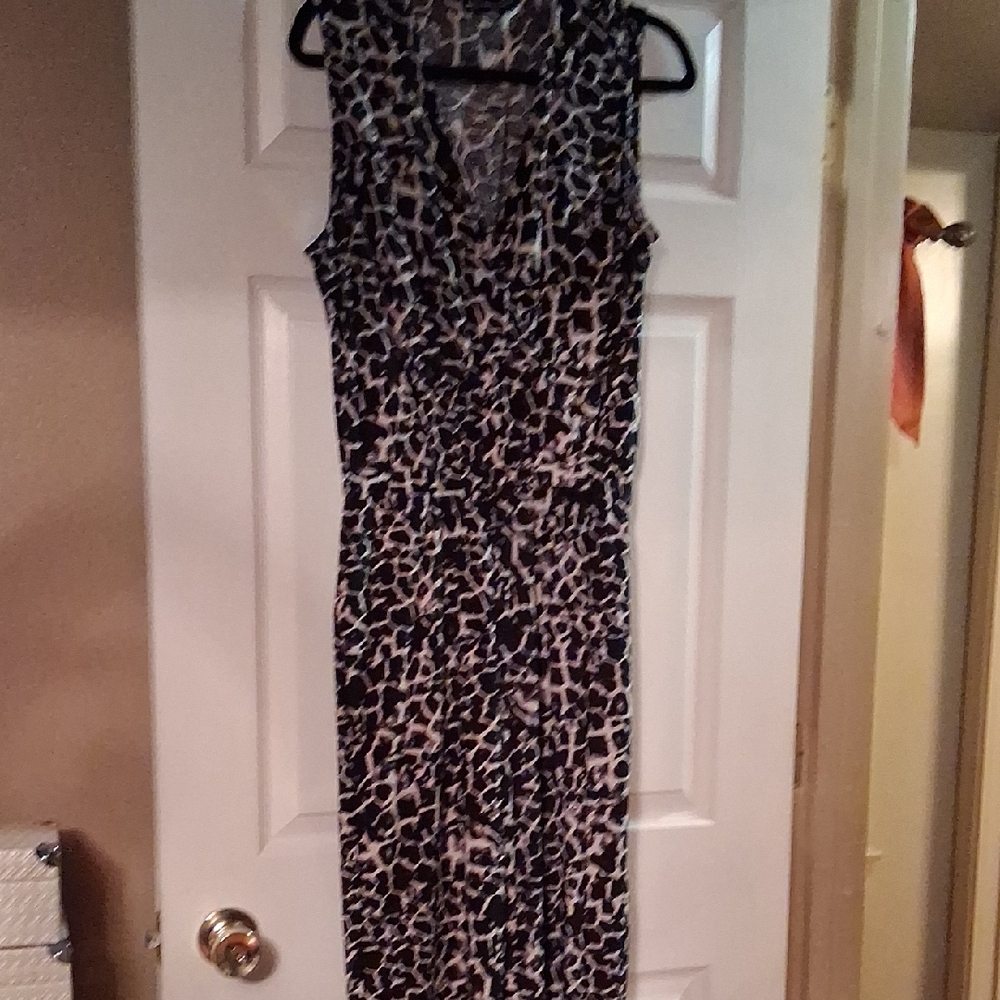 Leopard Print Sleeveless Jumpsuit